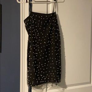 pearl mini dress